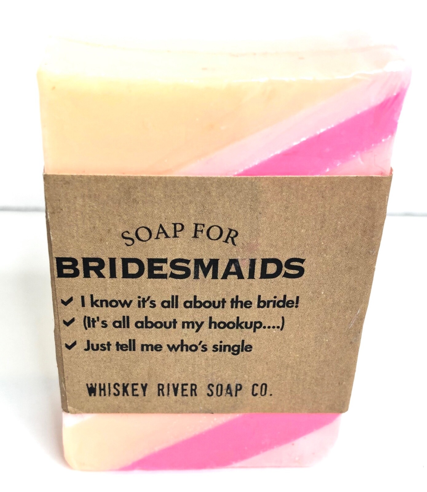 Whiskey River Soap Co Bridesmaids Soap 6 oz Peach Chiffon Scented
