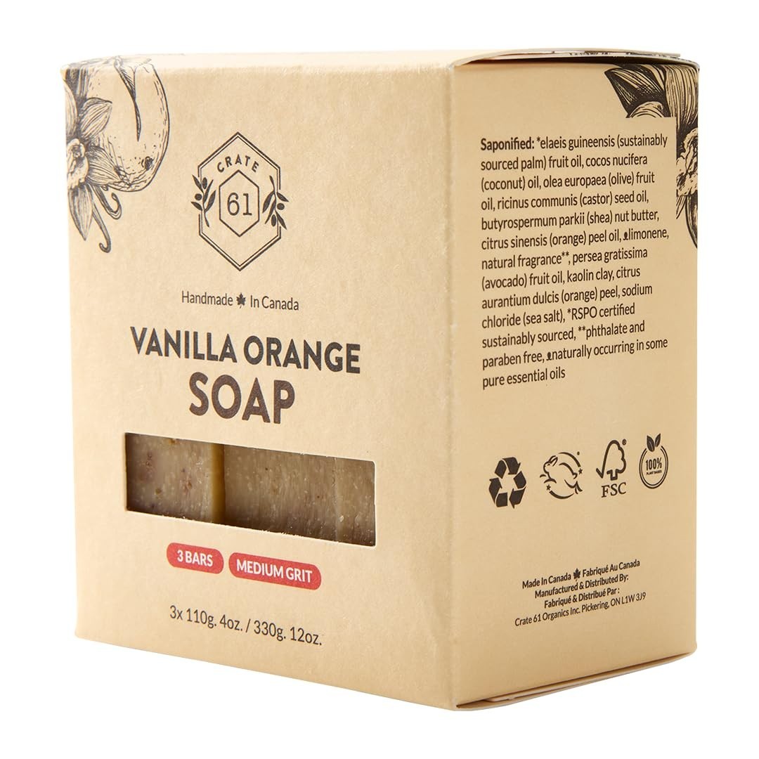 Handmade in Canada, Plant Based Cold Process Natural Bar Soap For Face And Bo…