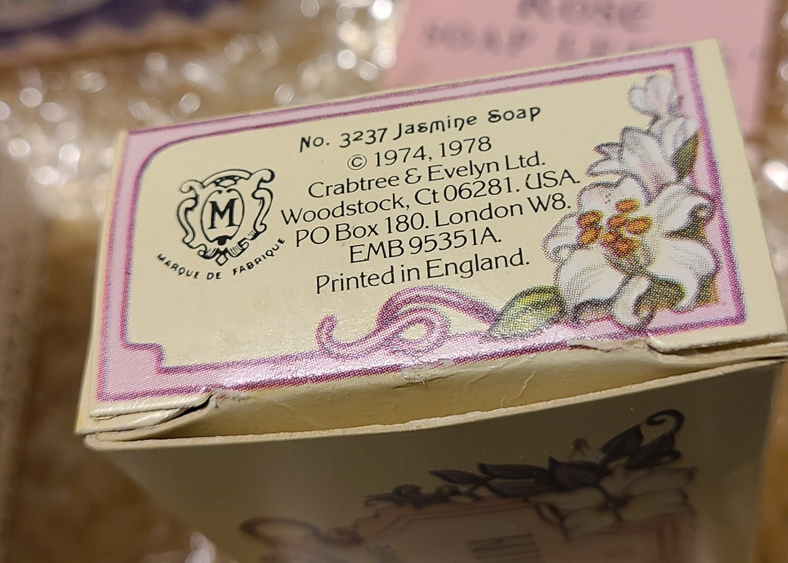 Crabtree & Evelyn Vintage 1978 (Lot Of 8)Bar Soap 3oz. Cat, Jasmin, Seashell