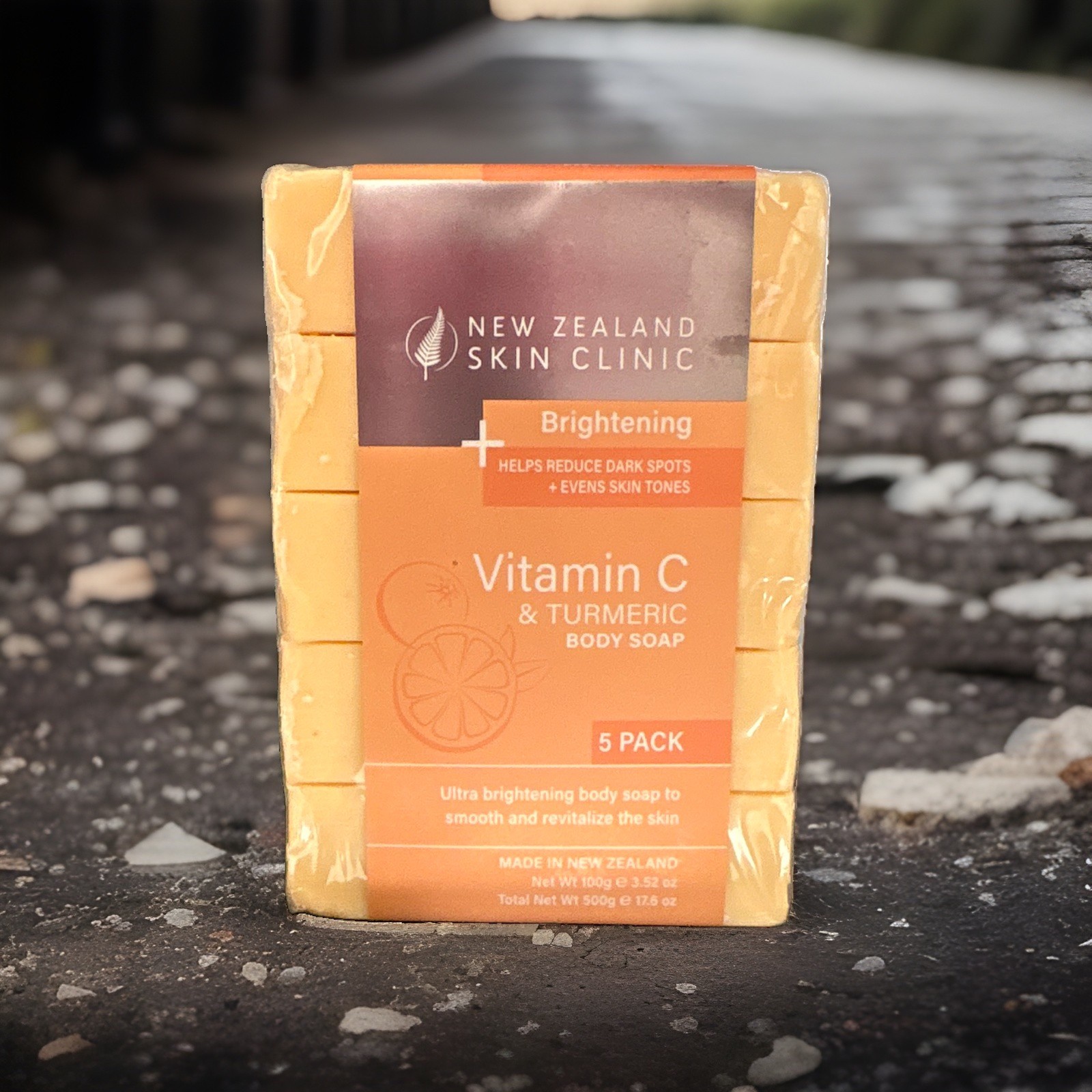 New Zealand Skin Clinic Vitamin C & Turmeric Body Soap 5 Pack 3.5oz Each