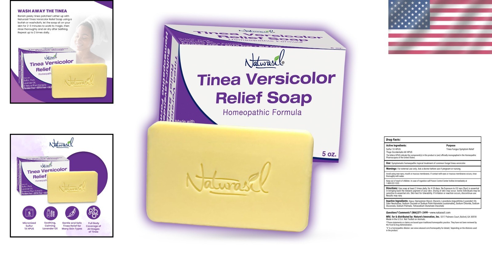Cruelty-Free Tinea Versicolor Soap – Deep Relief with Lavender Essence, 5 oz