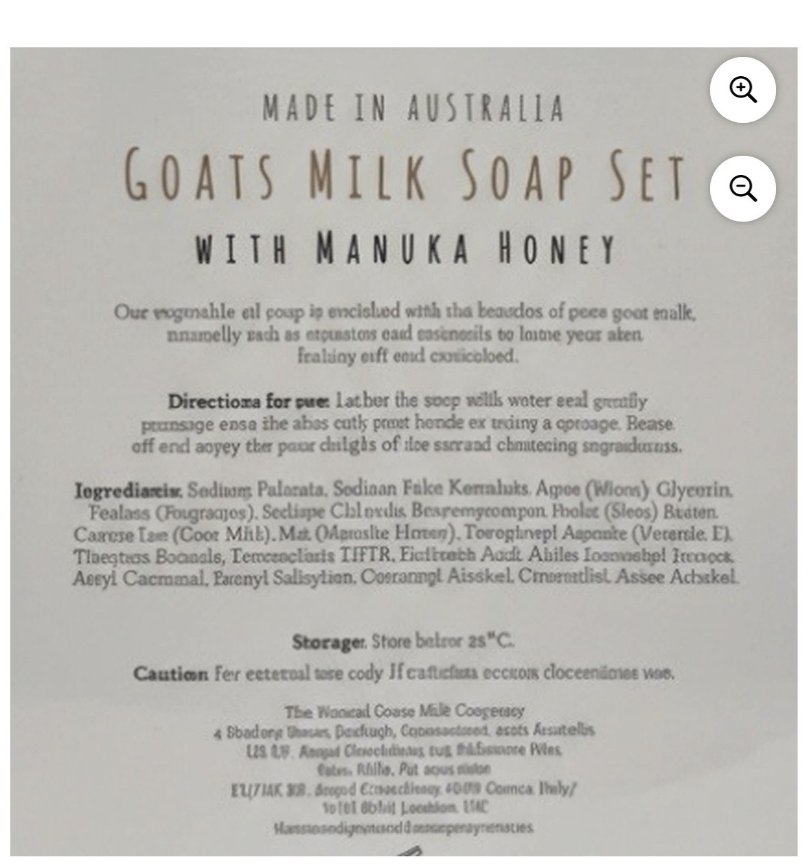 The Natural Goats Milk Co Goats Milk 8 Bars Soap Manuka Honey Made In Australia