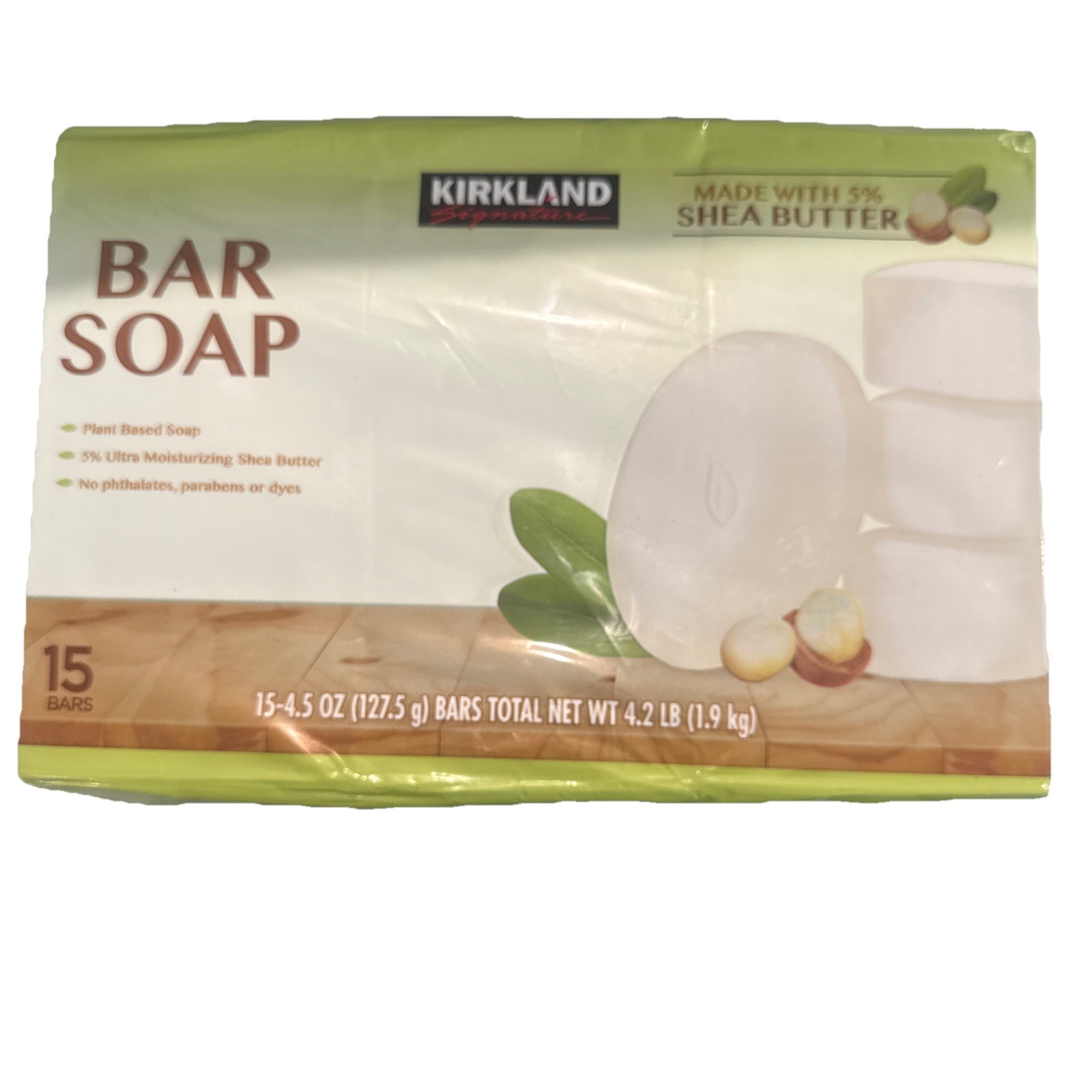 Kirkland Signature Bar Bath Soap with Shea Butter Natural Ingredients 15 Bars