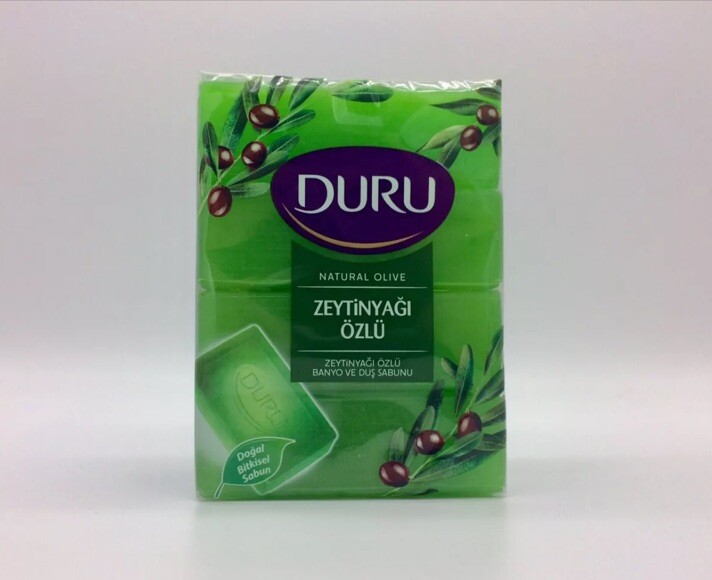Duru Natural Olive Oil Soap 4x150g PACK of 2 (42.32oz 1200 Gr total)