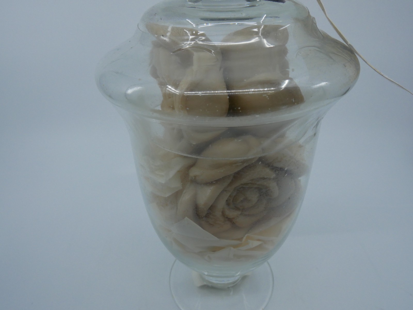 Gianna Rose Atelier Rose Soap Decor Apothecary Glass Jar 5 oz New