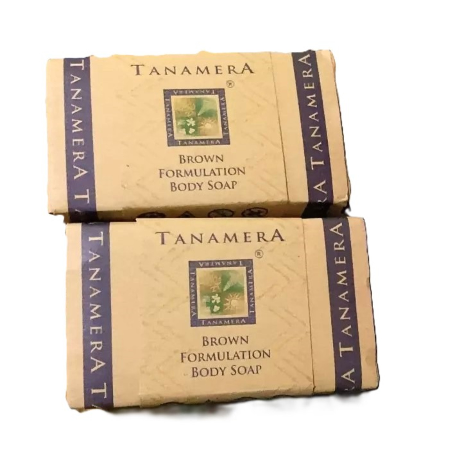 Tanamera Brown Body Soap 2x100g Herbal Exfoliating Bath Bar Malaysia