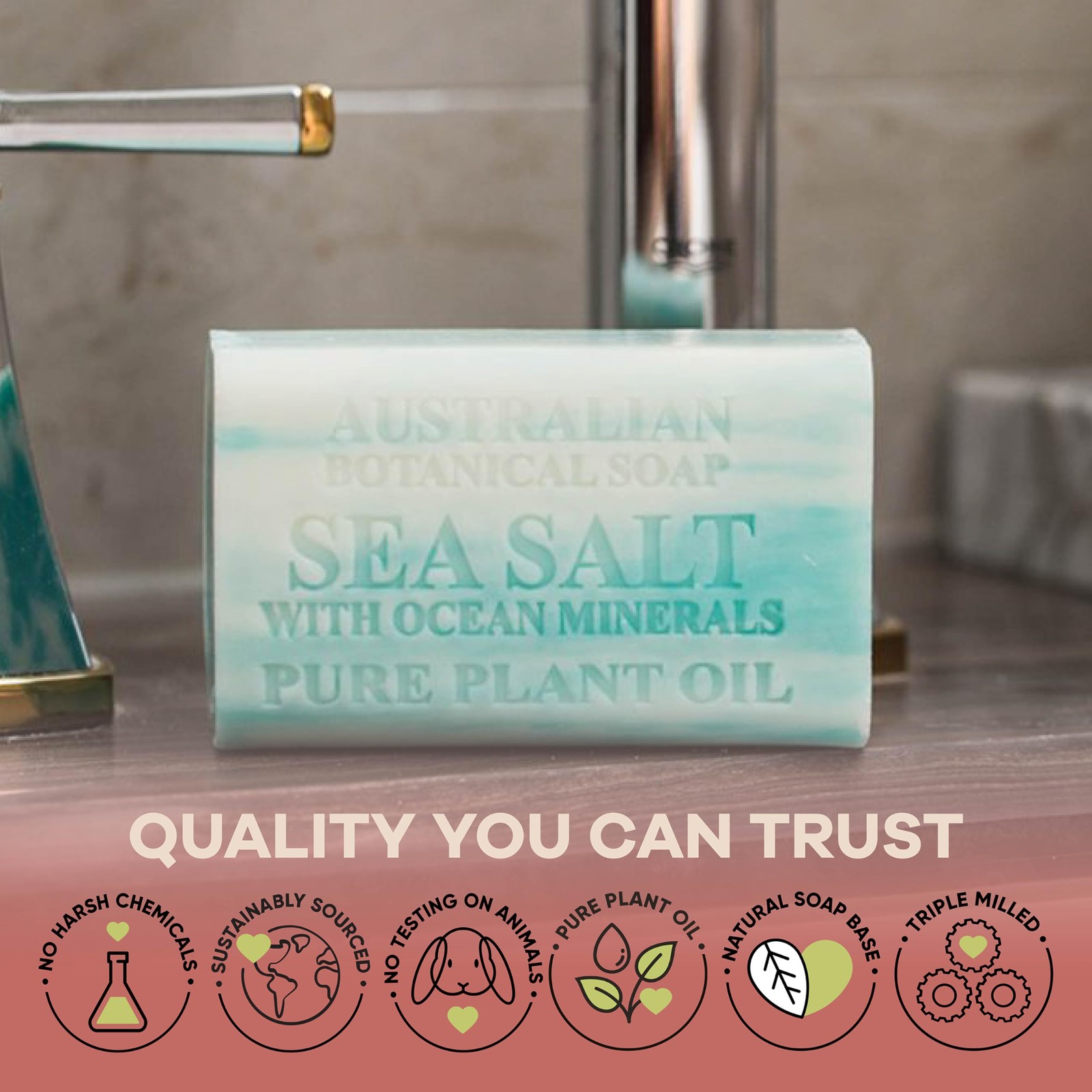 Australian Botanical Soap 16-Bar Set, 6.6 Ounce (Pack of 16), Multicolor