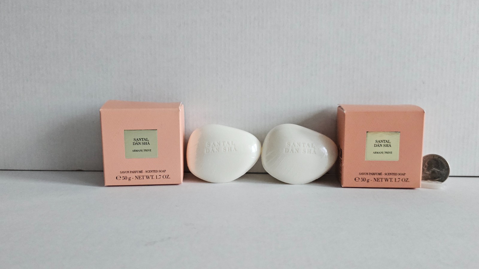 Armani Privé SANTAL DAN SHA Scented Luxury Mini Soap – TWO PIECES 1.7Oz/50g/each
