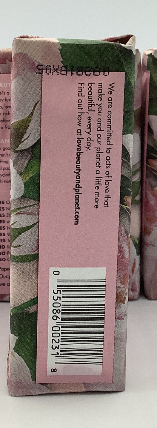 Lot Of 4 Love Beauty and Planet Bountiful Bouquet Murumuru Butter Rose Bar Soap