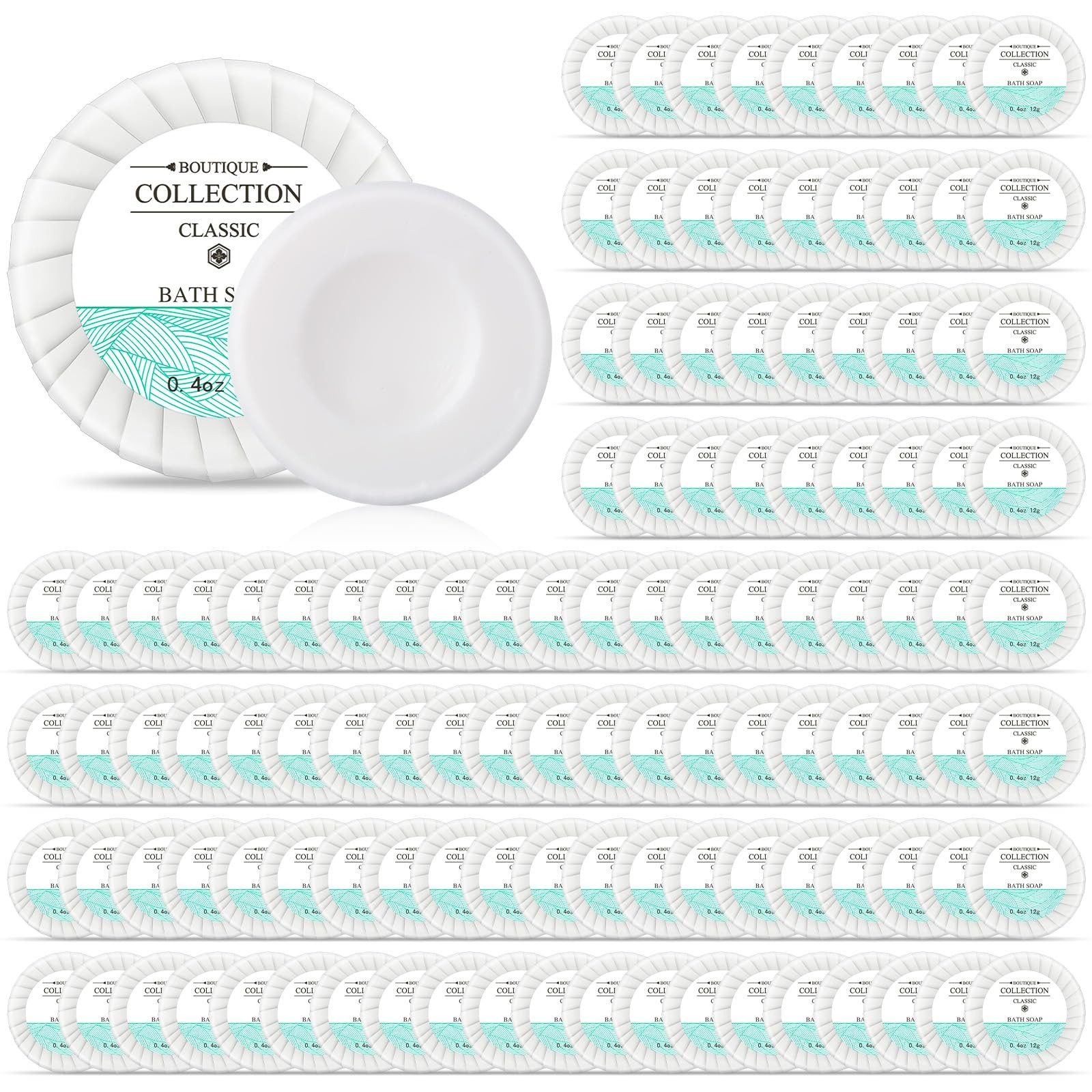 Demissle 500 Pcs Mini Soap Bars 0.4 oz Small Round Coin Size Hotel Soap Bars …