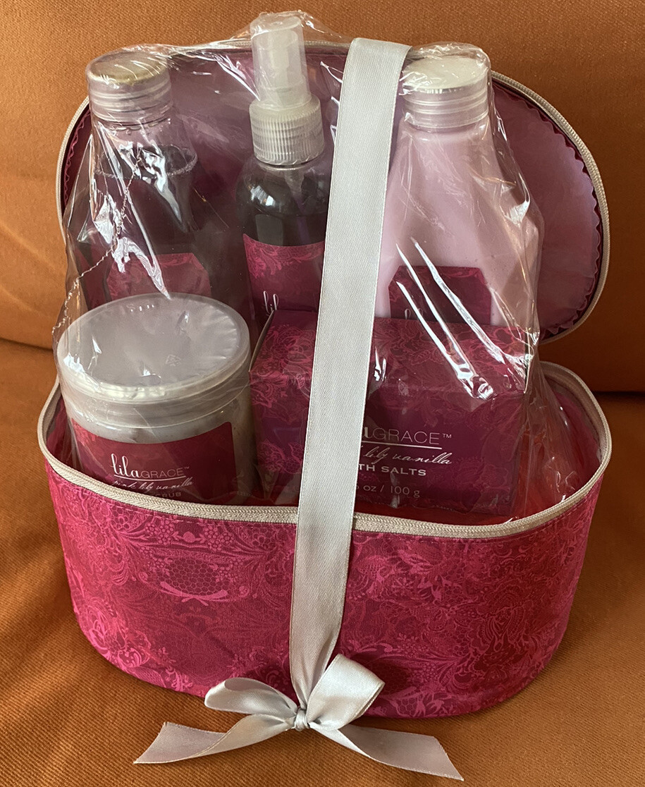 Lila grace Pink Lily Vanilla Body Treats Gift Set