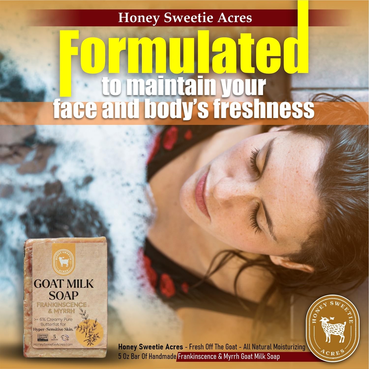 Frankincense Goat Milk Soap, 5 oz Bar