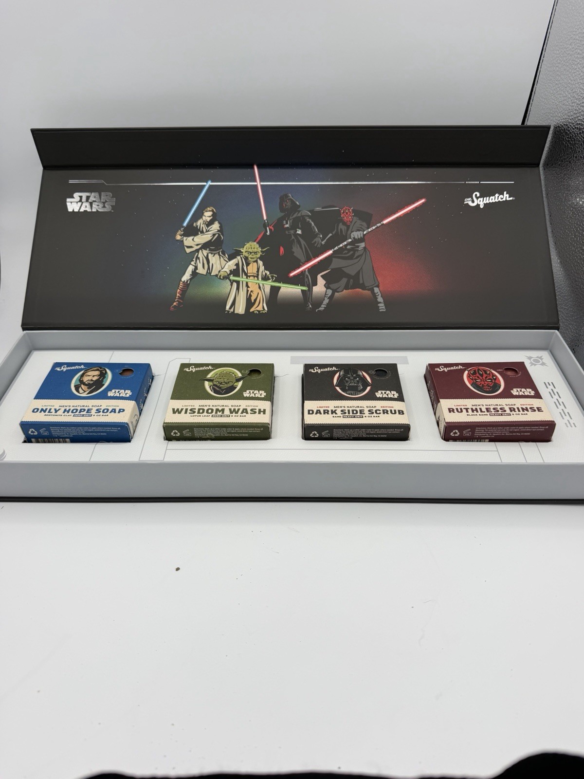 Dr Squatch Star Wars Soap Set 4 Bars of Soap Collector’s Edition SEE PHOTOS