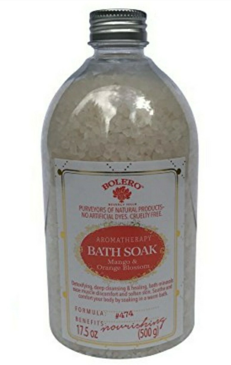 Bolero Mango & Orange Blossom Aromatherapy Bath Salt Bath Soak 17.5 oz