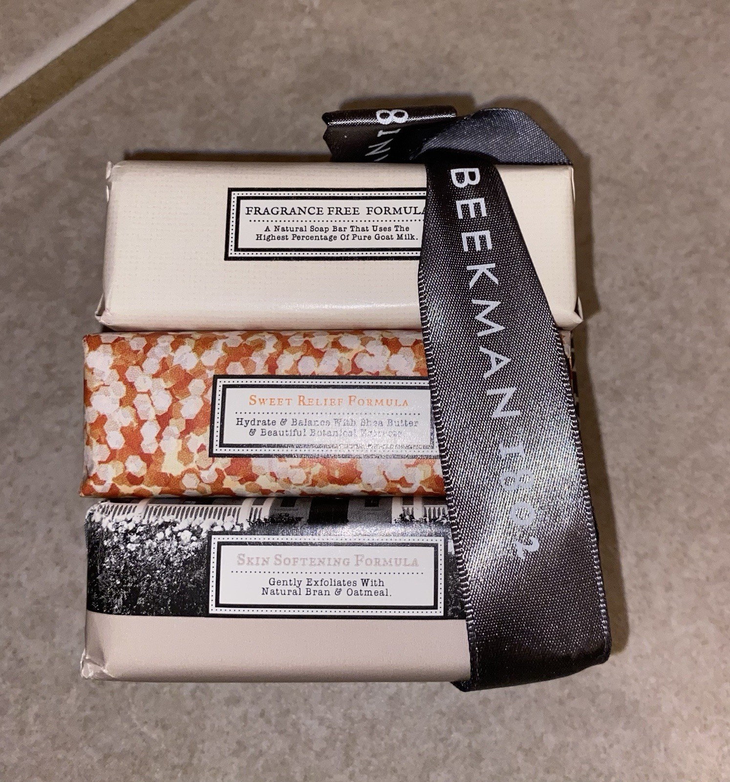 Beekman 1802 Bar Soap – 3.5 Fragrance Free/Sweet Relief/Skin Softening Formula￼