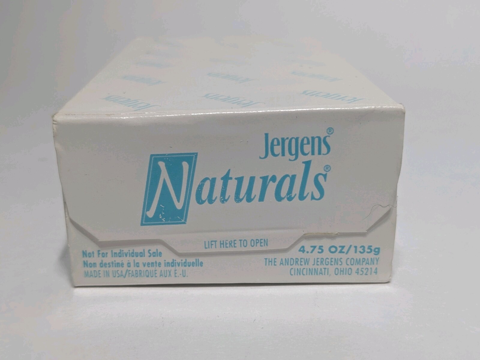 Vtg Jergens Naturals w/ Aloe & Lanolin 4.75 oz Bar Soap Skin Care – 4 Bars (NOS)