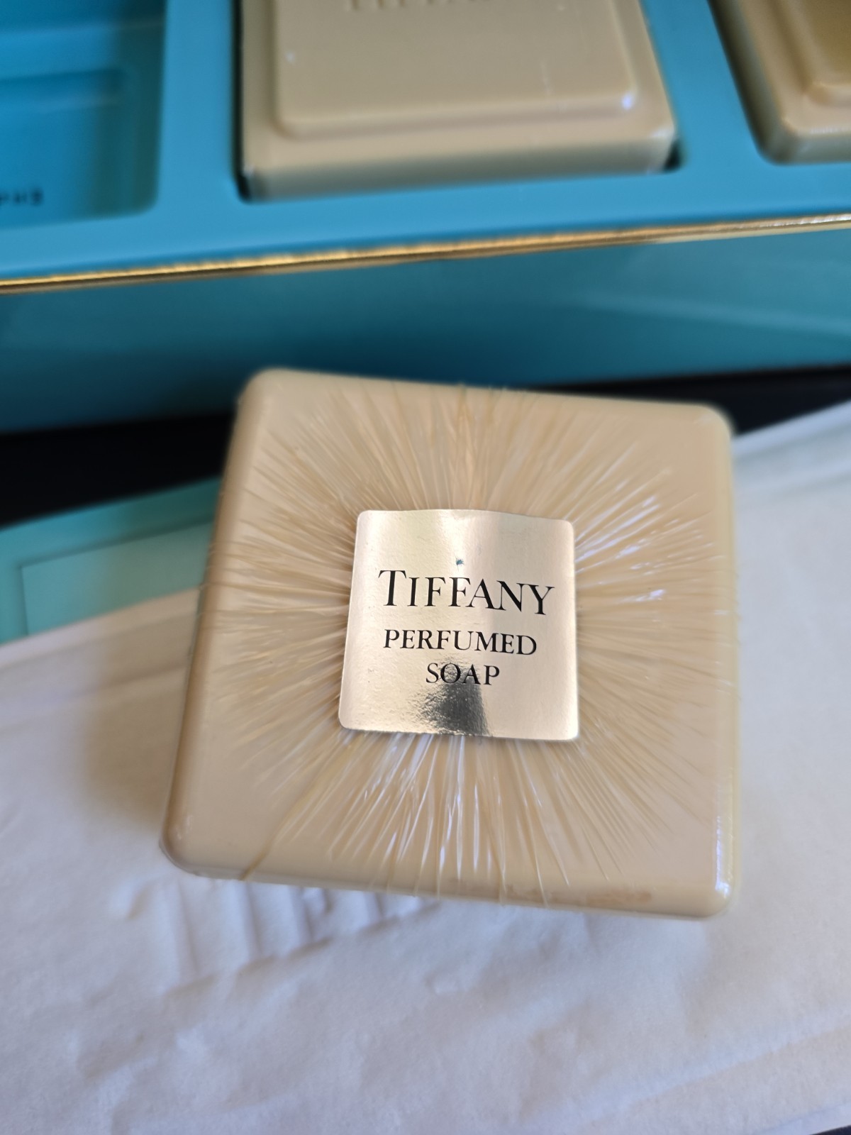 3 NEW! Tiffany & Co Perfumed Soap Bars In gift Box 10.56 Oz Total 3.52 Oz Each