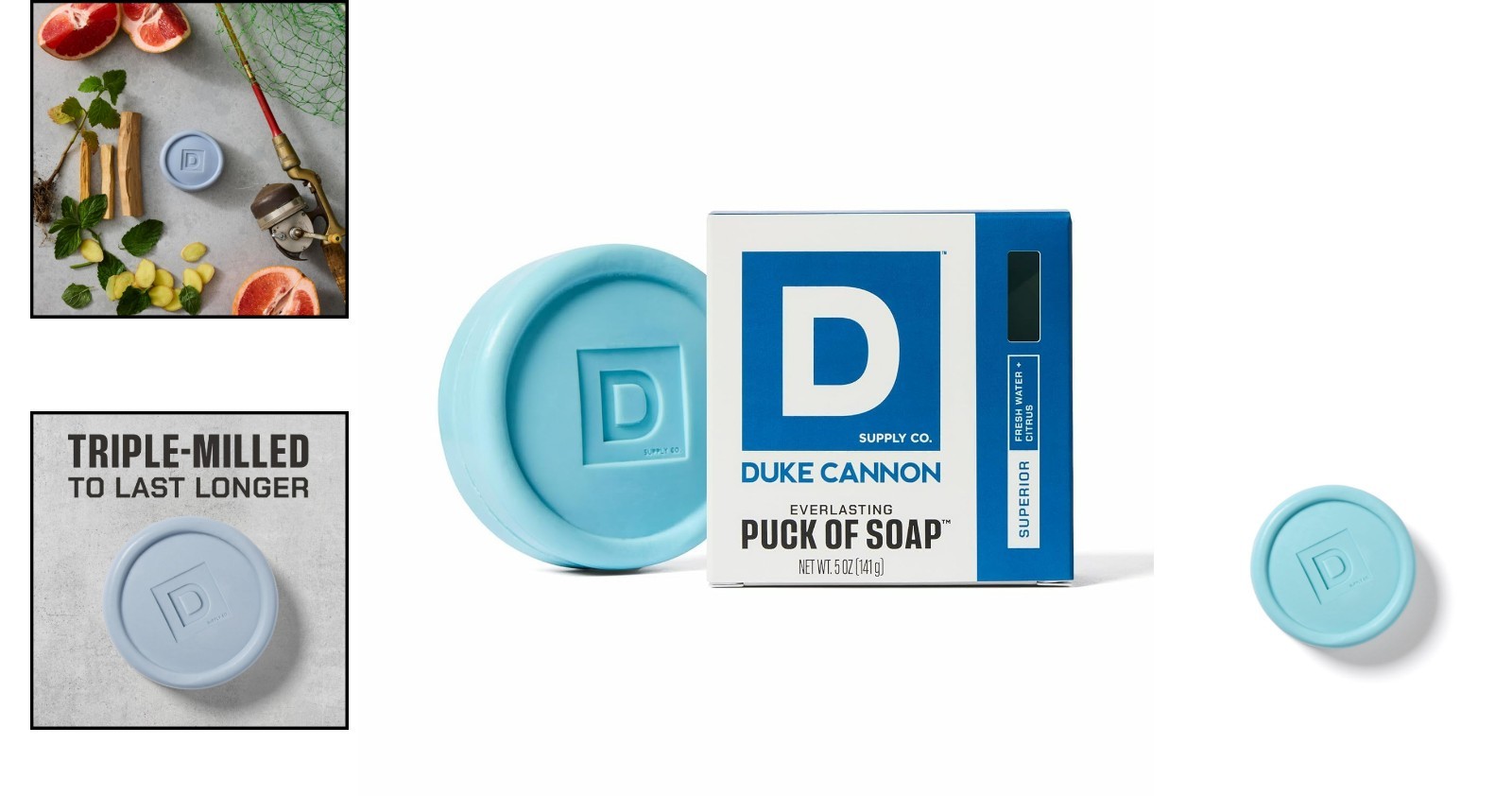 Luxury Hydrating 5oz Men’s Bar Soap Puck – Exfoliating & Refreshing Scent