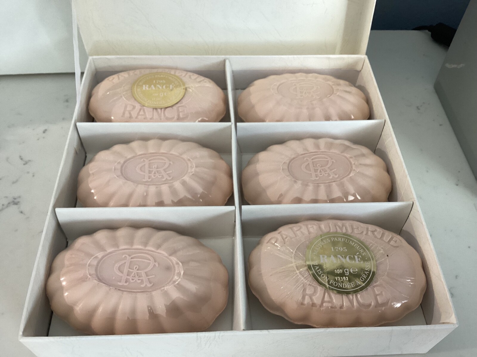 SEALED NEVER USED OR OPEN RANCE PARFUMEURS DEPUIS SET OF 6 SOAPS NR