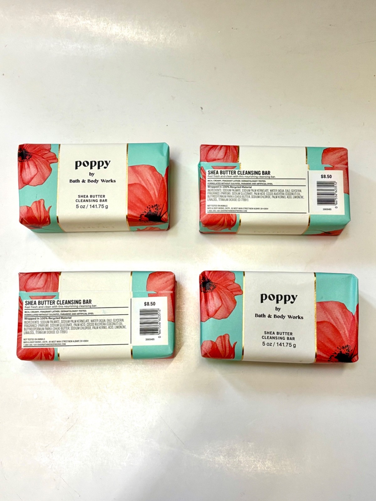 2 Pack Bath & Body Works Shea Butter Cleansing Soap Bar 5oz. 2soaps=$17