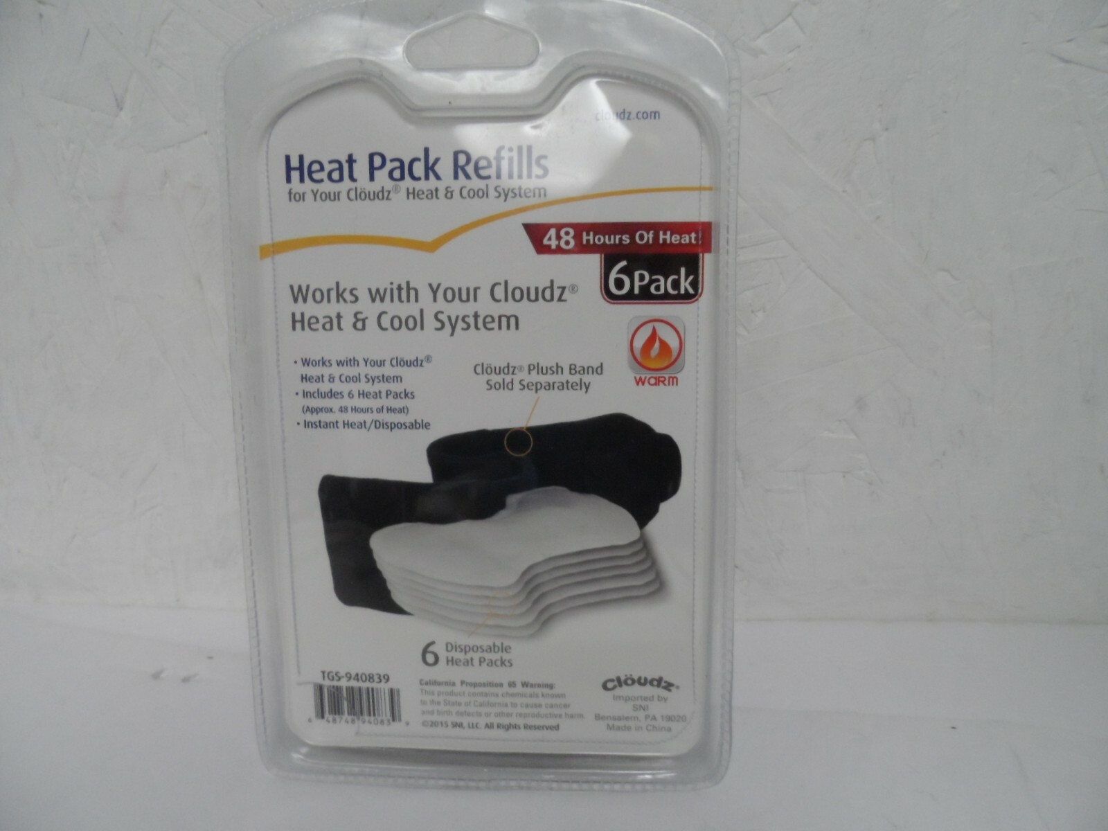 Cloudz Heat 6 Pack Refills For Your Cloudz Heat & Cool System New!!!