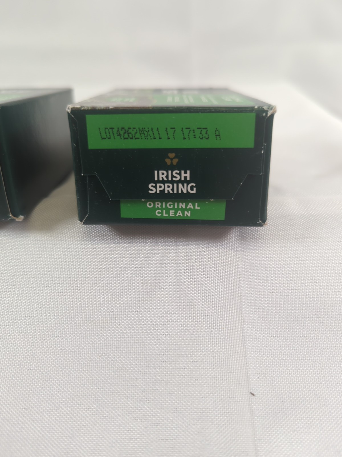 Irish Spring 2ct Original Clean 3.7 oz Soap Bars W/Flaxseed Oil Made in Mexico