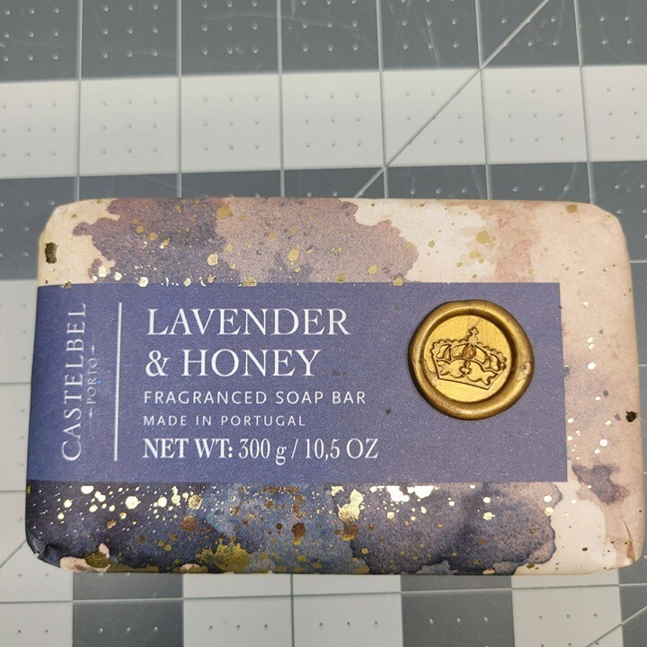 Castelbel Lavender Honey Fragranced Soap Bar 300g 10.5oz Made Portugal