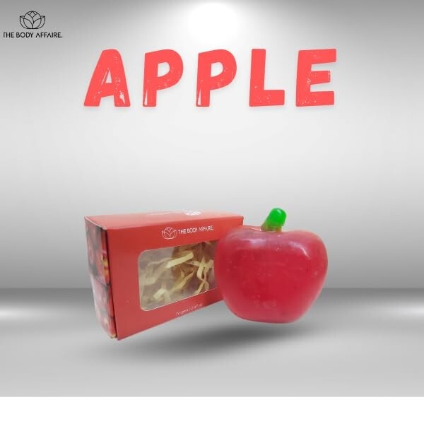 FORGANIK Apple Shape Moisturizing Handmade Soap Pack of 1 For Men & Women 100 Gm