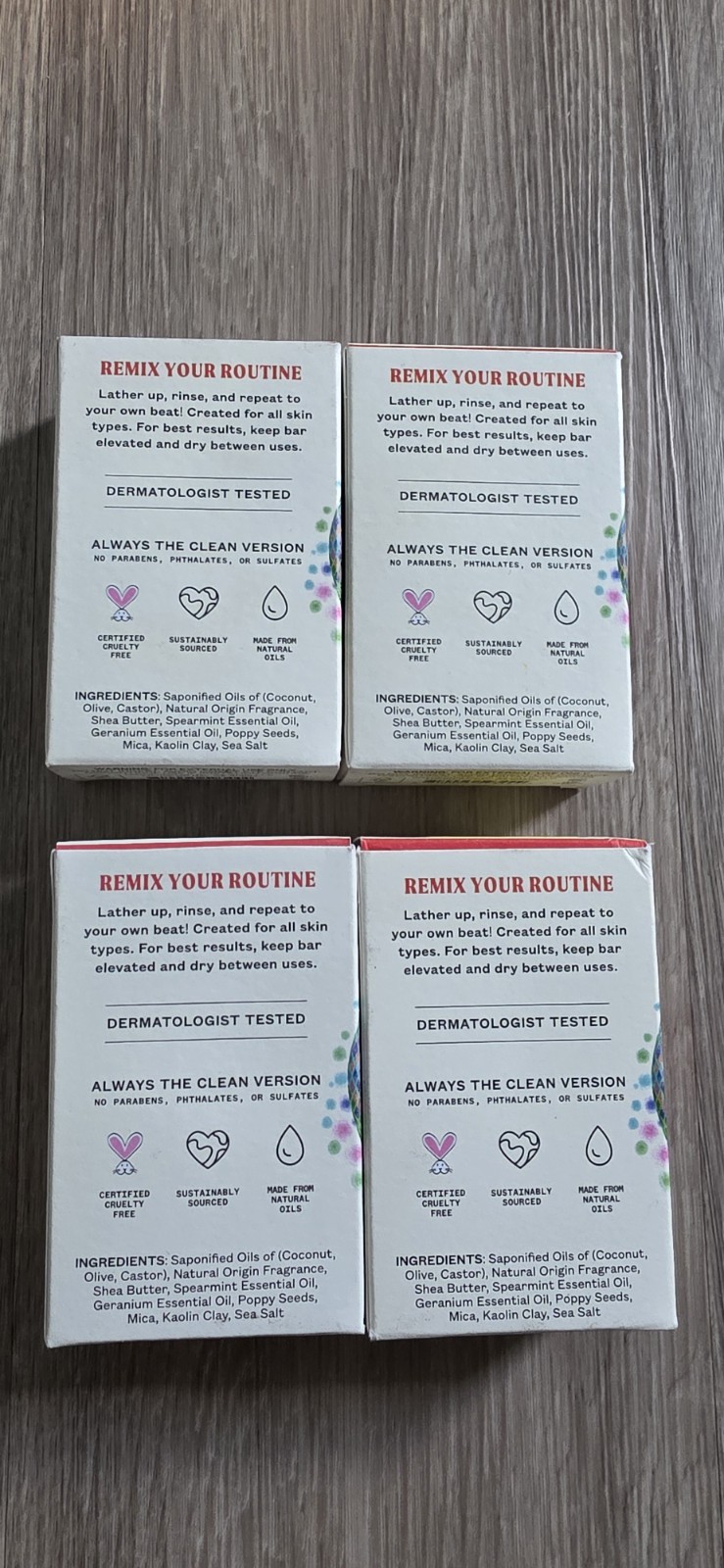 Jukebox Watermelon Disco Natural Body Soap 4.5oz Lot of 4 Bars
