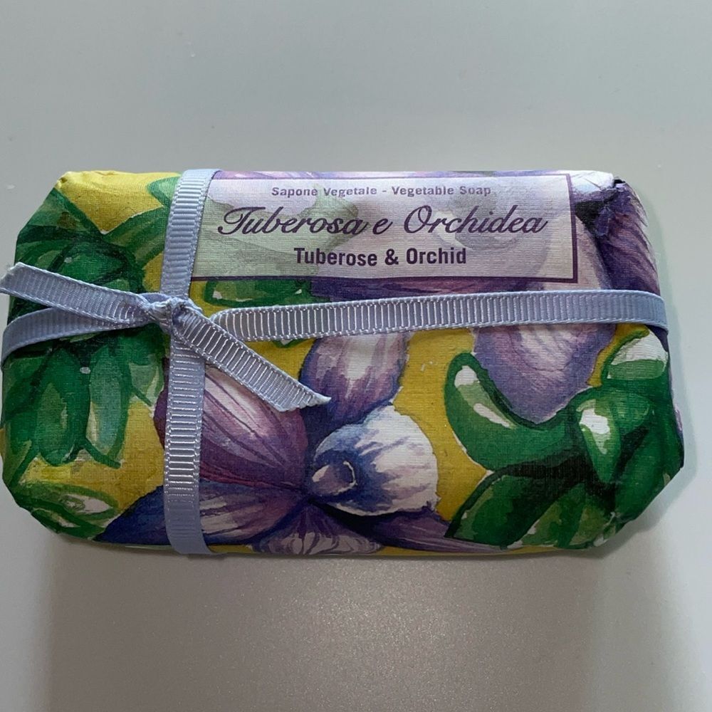 Fragranced Bar Soap Tuberose Orchid Made in Italy NEW 7 oz