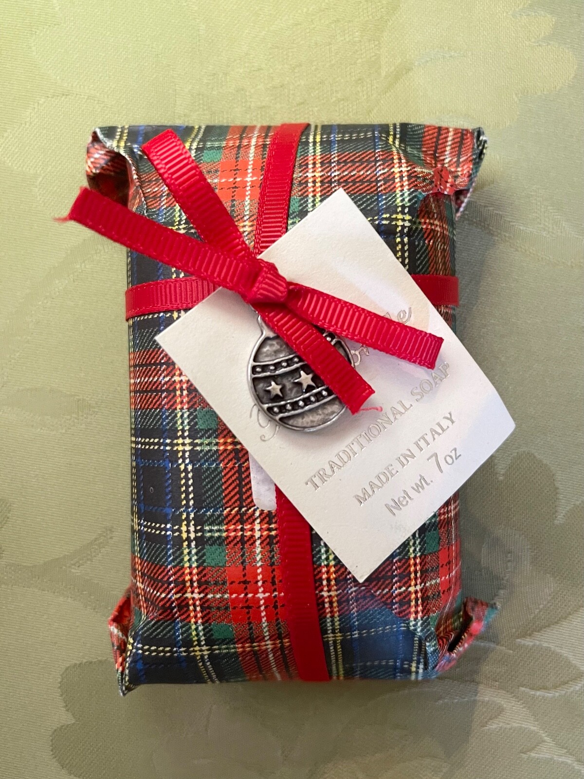 Sapone Tradizionale Italian Set of 3 7oz Christmas Themed Fragranted Soap Bars