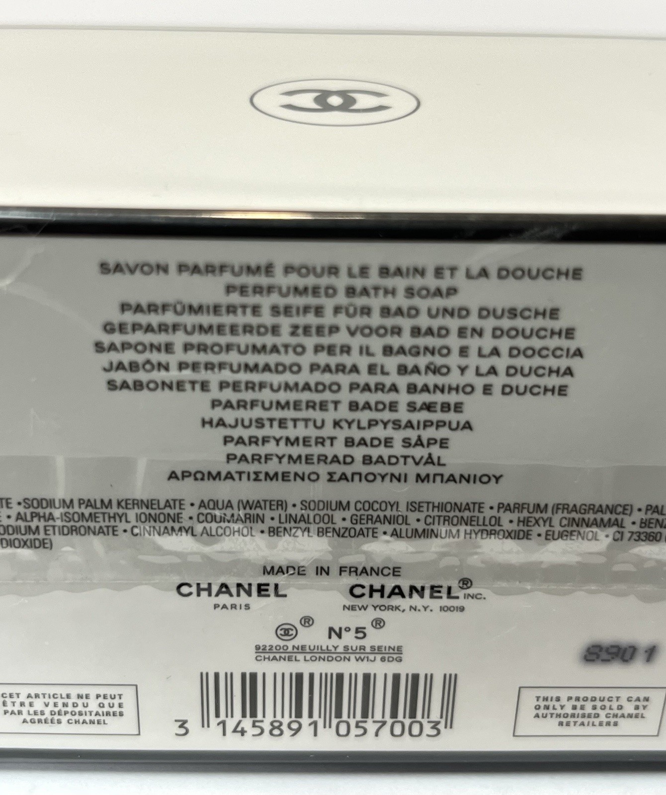 NO. 5 CHANEL PARIS FRANCE LE SAVON THE BATH SOAP BAR 5.3oz SEALED Box
