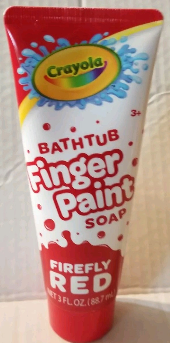 5PC SET: Crayola Bathtub Finger Paint Soap Kids 3oz: Blue Red Green Pink Purple