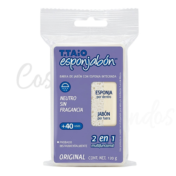 2Pcs Esponjabon Fragrance Free Soap Sponge 2 in 1 Neutro Sensitive Skin Unscente