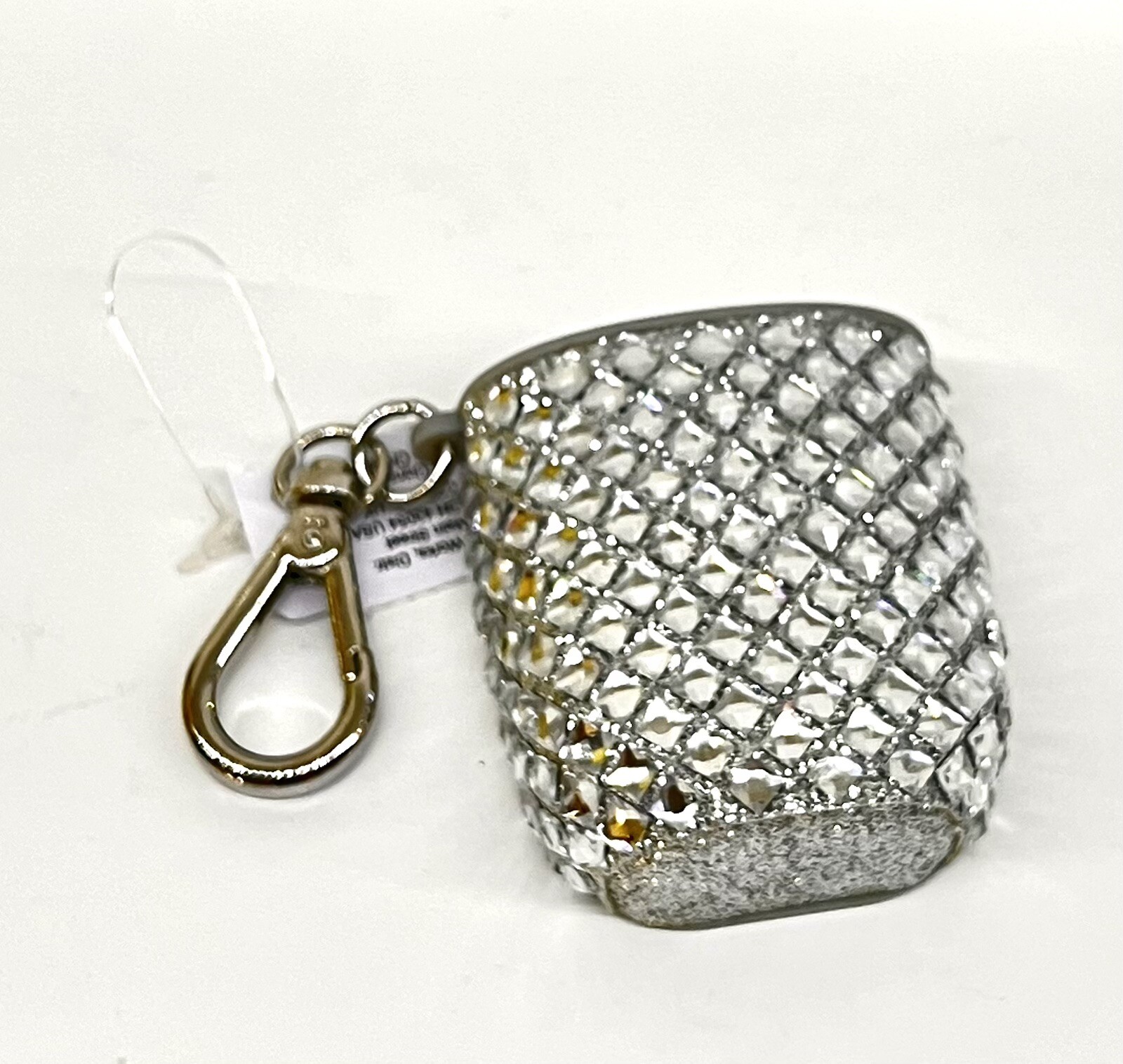 Bath and Body Works Silver Bling Pocketbac Holder Keychain