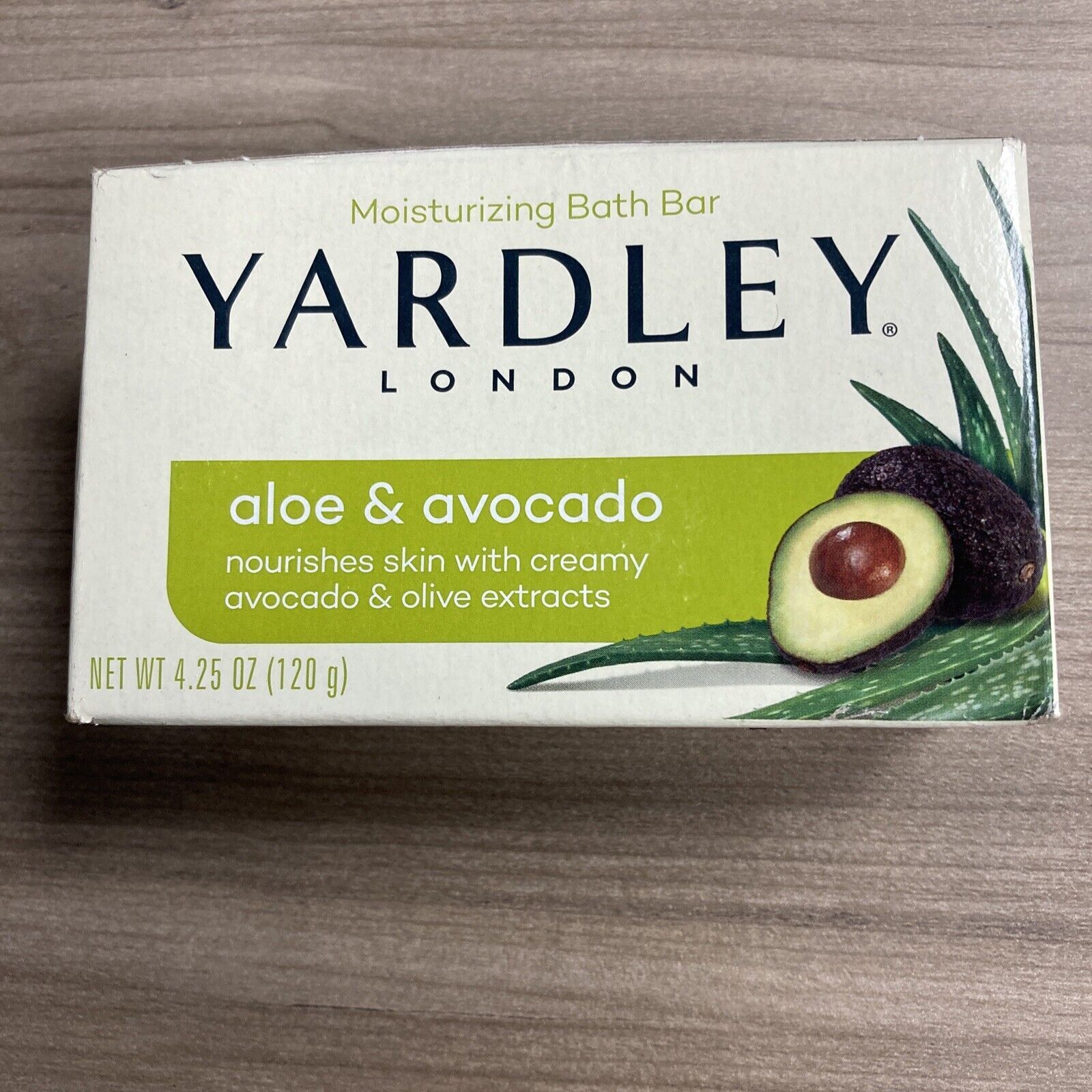 Yardley London Soap Moisturizing Bar Fresh Aloe Avocado Essence 4.25 oz