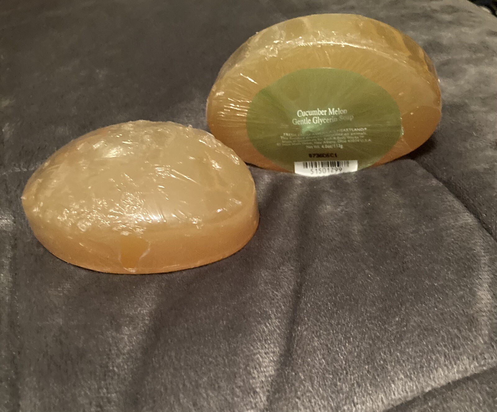 Lot Of 2 Bath & Body Works Cucumber Melon Glycerin Bar Soap 4oz New Sealed