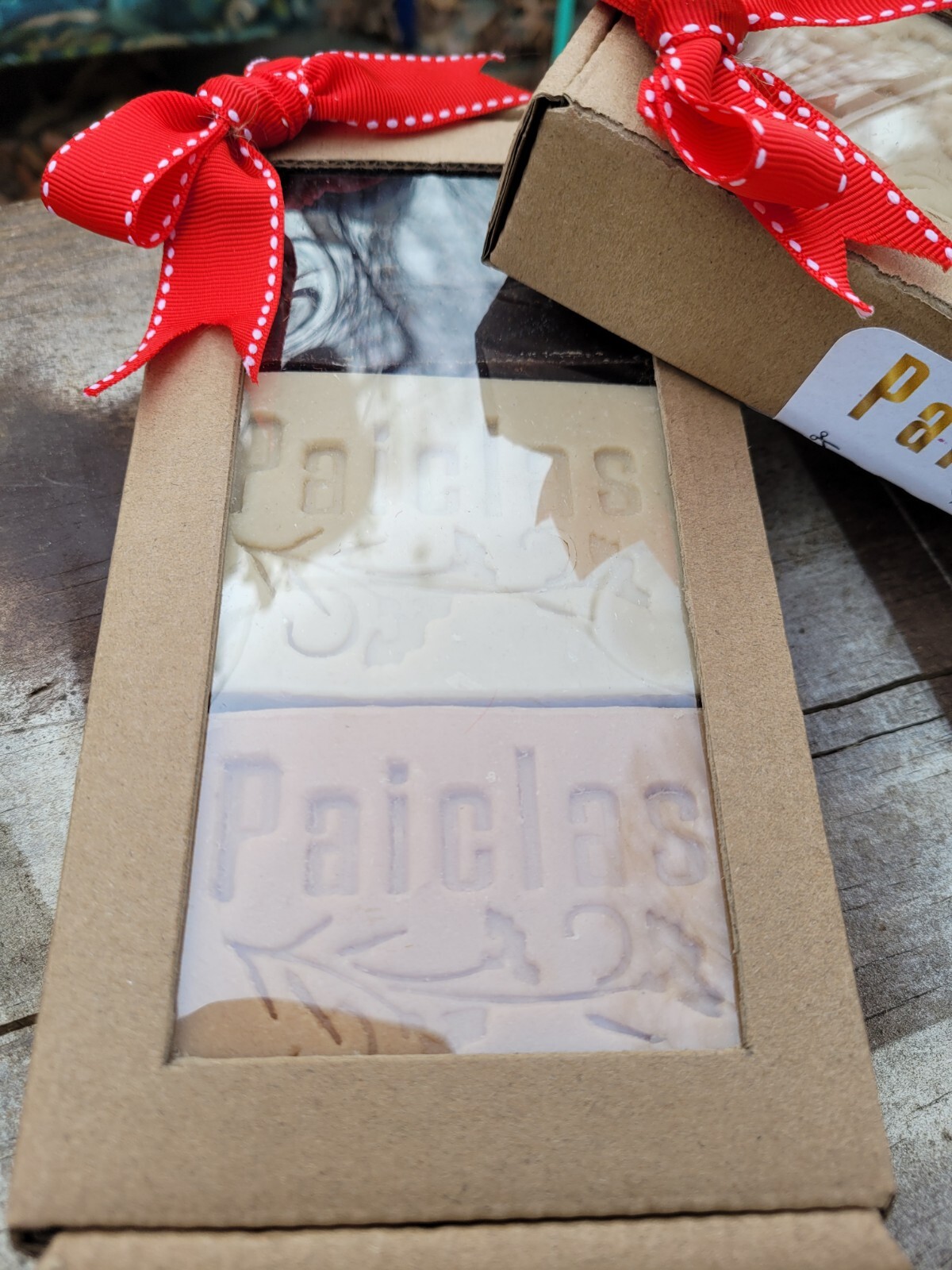Handmade natural soap 3 bars assorted essential oils. A gift from God