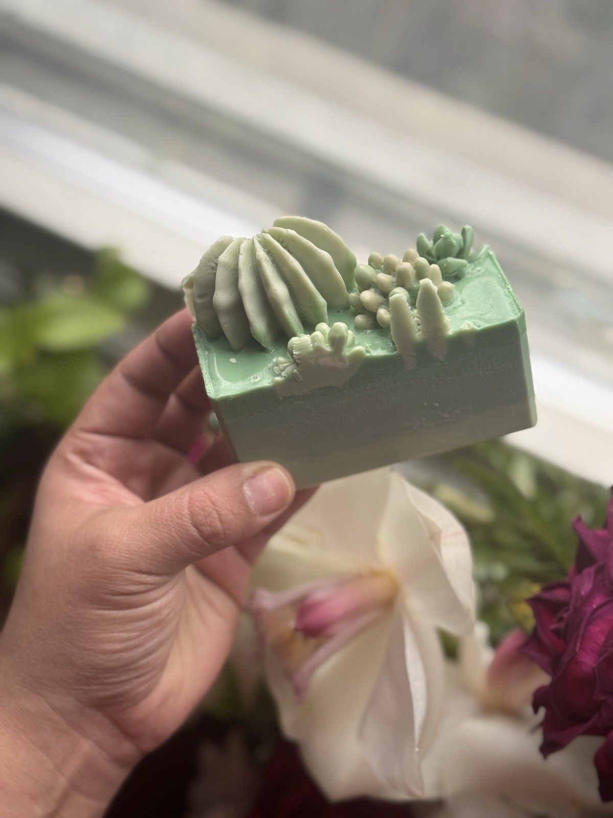 Cactus Soap| Coconut milk |Grapefruit Scent | Green Bar Soap