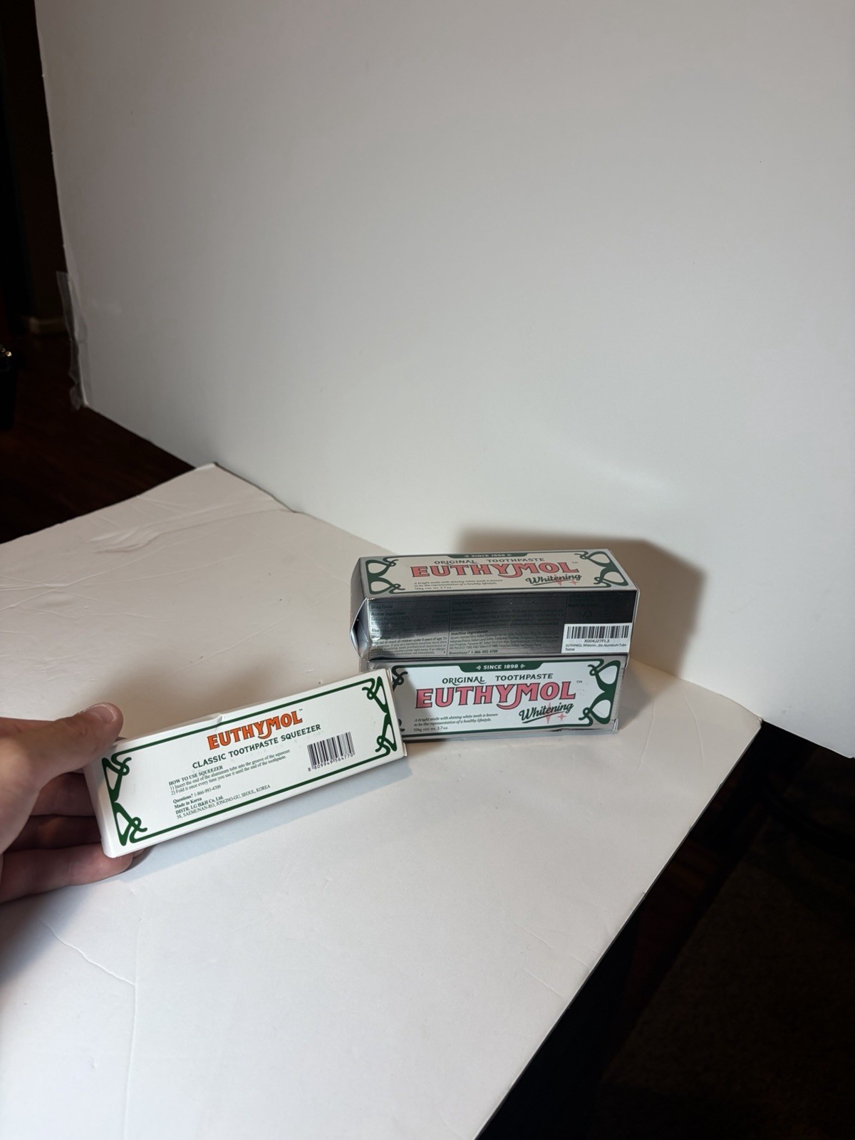 Euthymol Whitening Toothpaste Original Classic Squeezer White Green Red