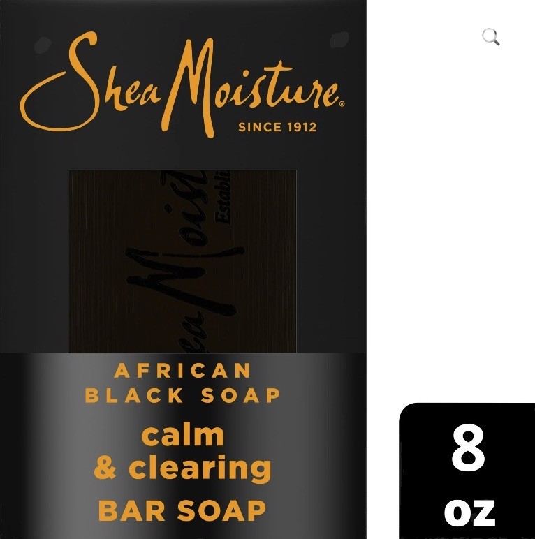 (2) SheaMoisture Plant-based African Black Soap Calm&Clearing Bar Soap 8oz/227g