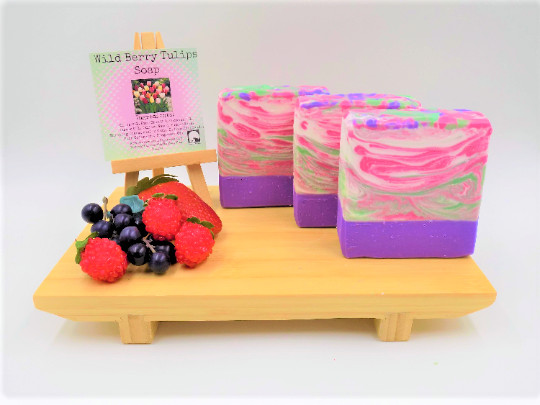 Wild Berry Tulips Soap | Floral Fruity Handmade Soap