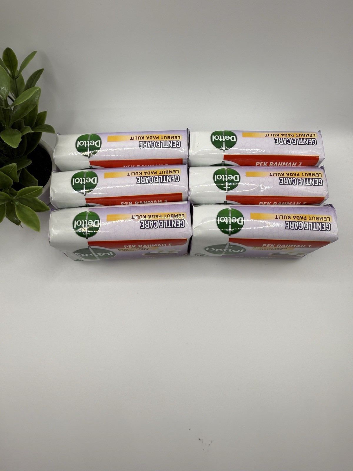 Dettol Gentle Care Gentle Body Bar Soap 100g 6-Pack Jasmine, Habbatus Sauda