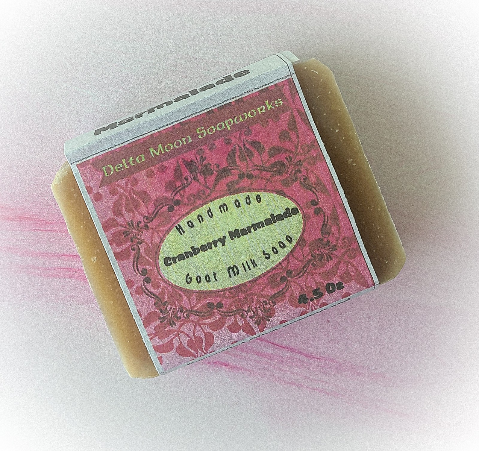 Handmade Cranberry Marmalade Goat Milk Soap, Shea Butter + samples, ships fast