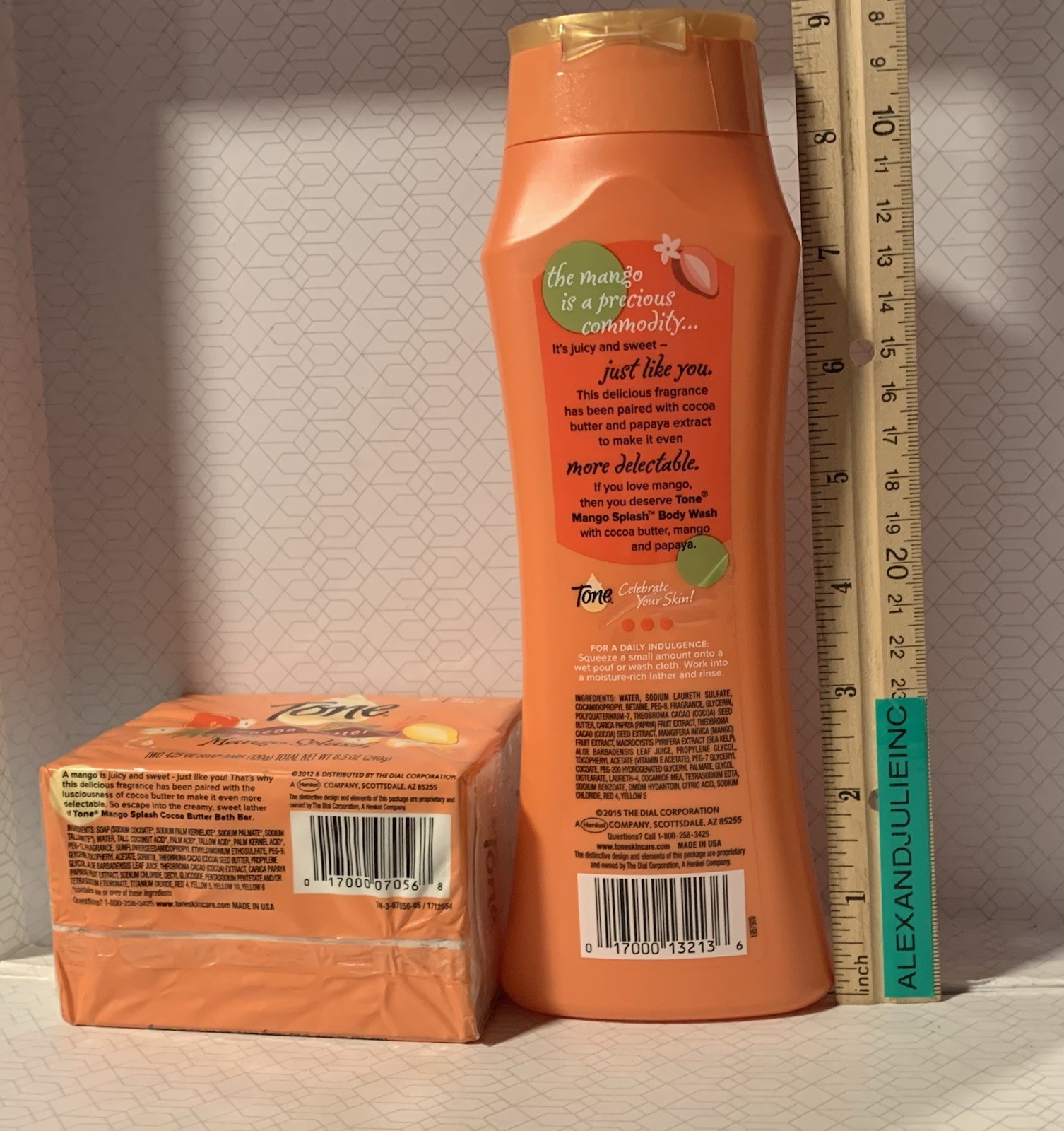 Tone MANGO SPLASH Bar Soap + Body Wash Cocoa Butter 2 4.25 oz bars NEW htf rare