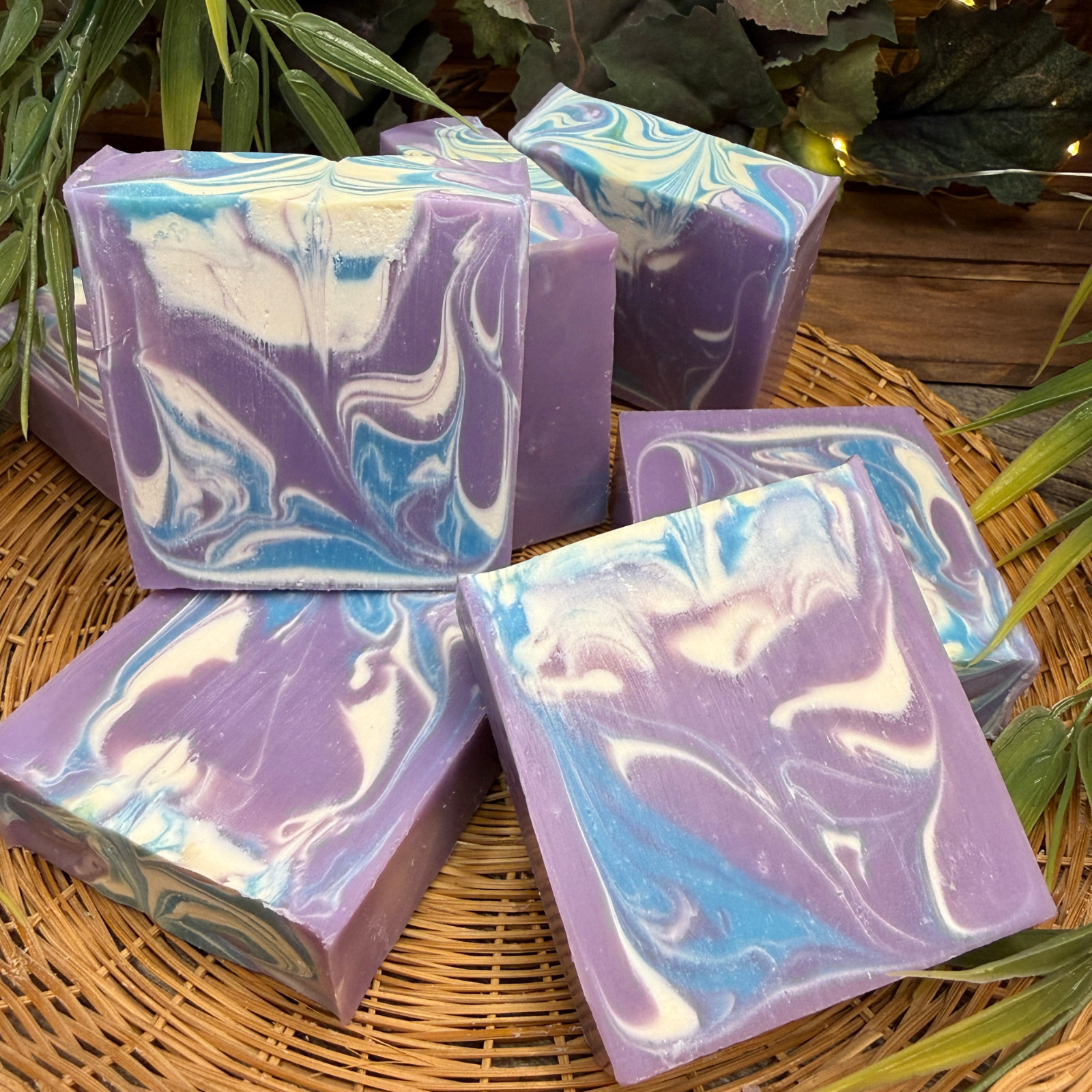 Handmade Natural Violet Bar Soap, Beauty Bar, Gift For Her or Him