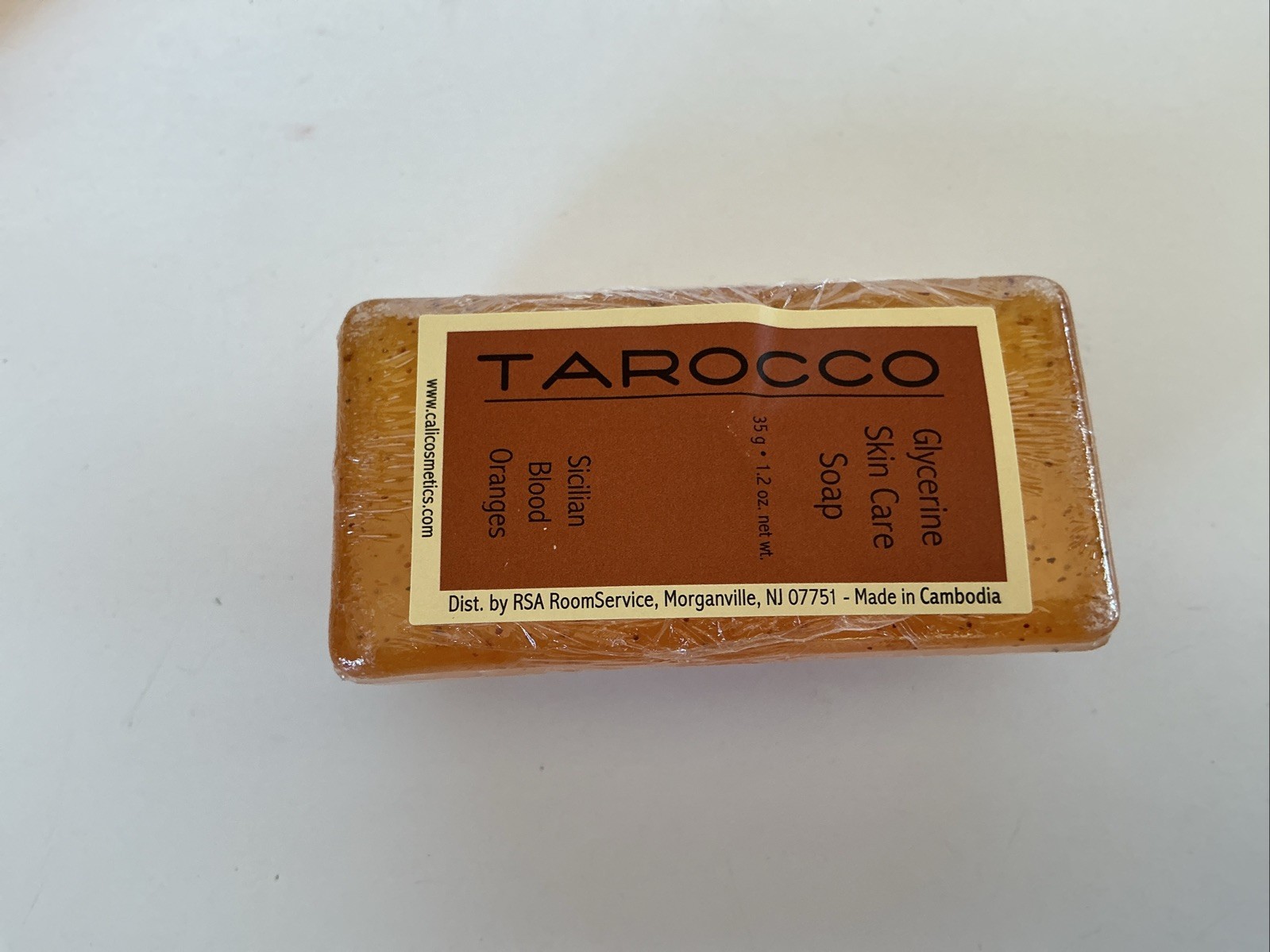 TAROCCO SICILIAN RED ORANGE (14) Travel Hotel Size GLYCERINE Skin Care Soap