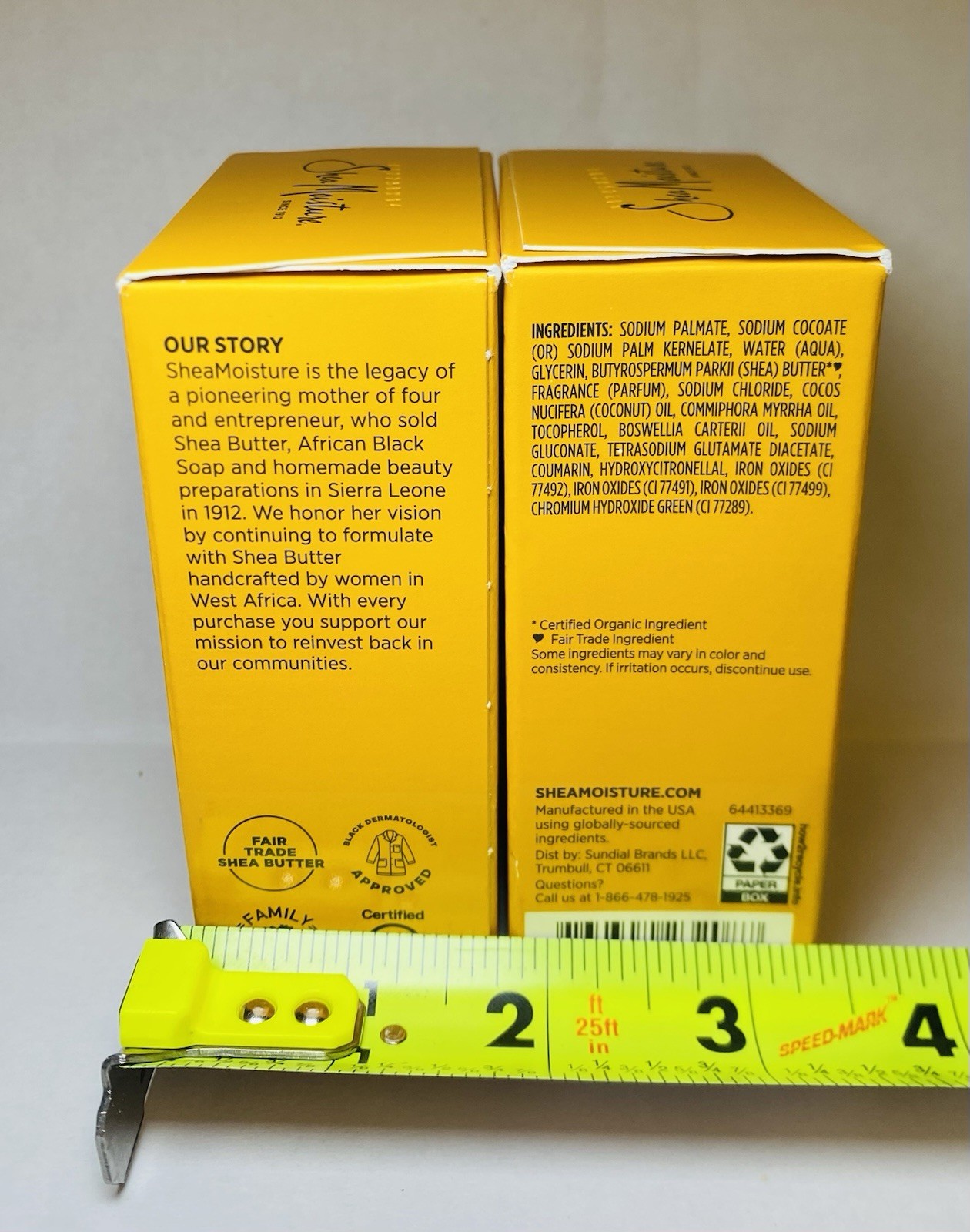 2 New Shea Moisture Raw Shea Butter Soap w/ Frankincense & Myrrh 8 oz Bars