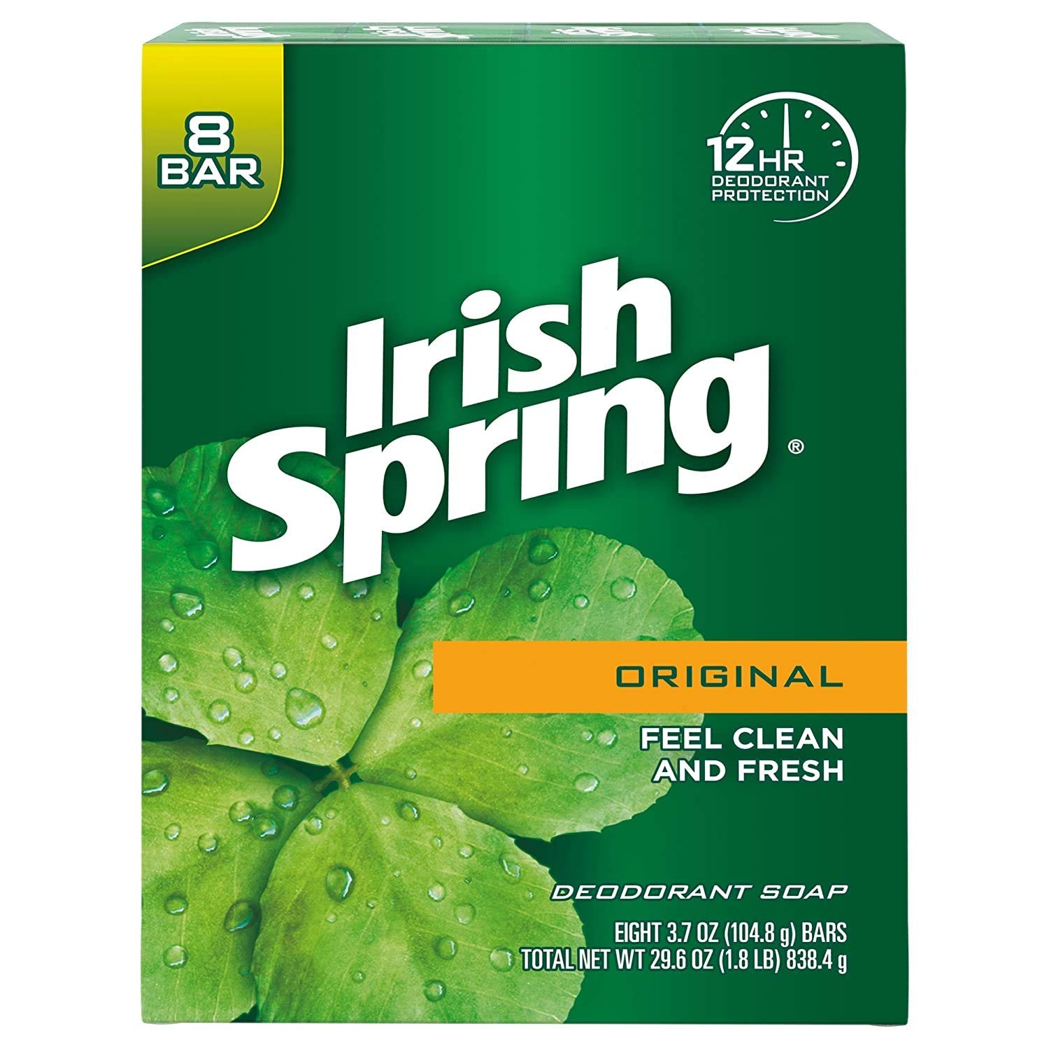 Irish Spring Original Deodrant Soap Unisex 30 Ounce (Pack of 1),
