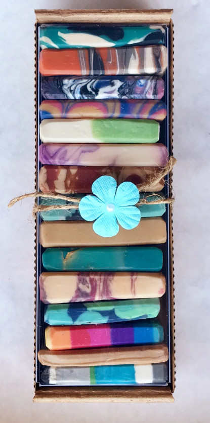 36 Pack Handmade Soap Samples Assorted Natural Mini Bath Soap Set